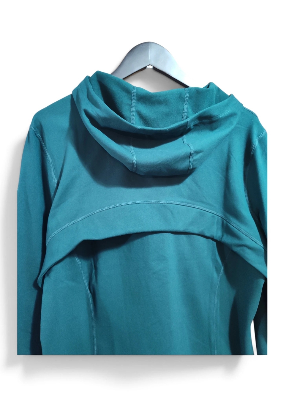 🆕 Danskin Winter Tech Fleece Lined Hooded Luxe Yoga Jacket Womens XL Dark Teal - Picture 7 of 12